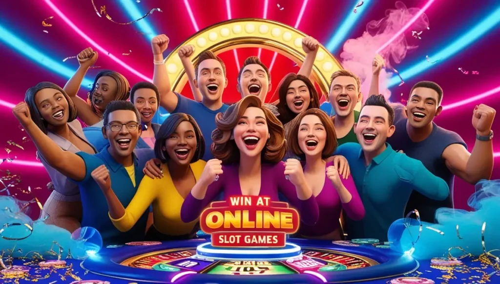 orang bergembira menang slot online